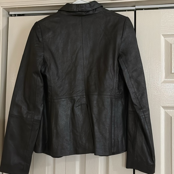 NWT Antik Batik Eros 1-button lined leather jacket/blazer with back vent size M - Picture 7 of 8